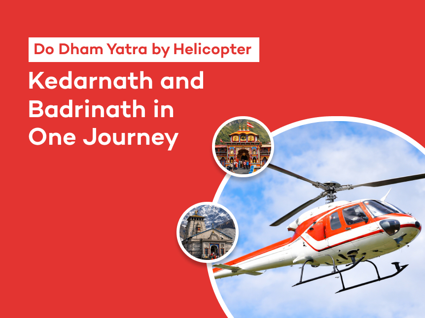 Same-day Do Dham Yatra by Helicopter